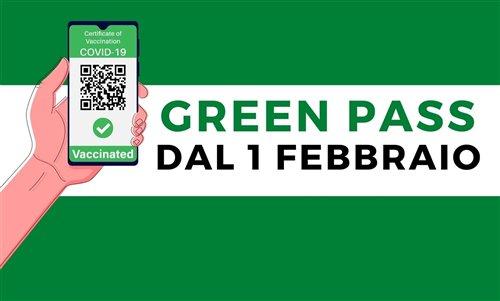 Green pass dal 1 febbraio